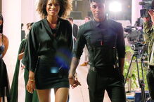 Yannick Djaló com a namorada, Daisy Gonçalves