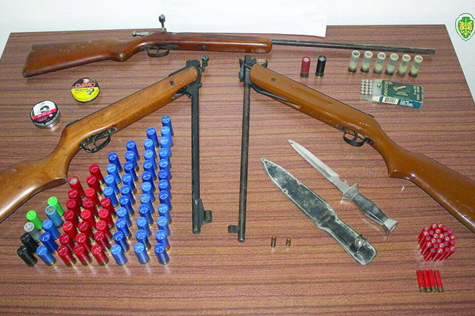 Armas apreendidas pela GNR em Tondela