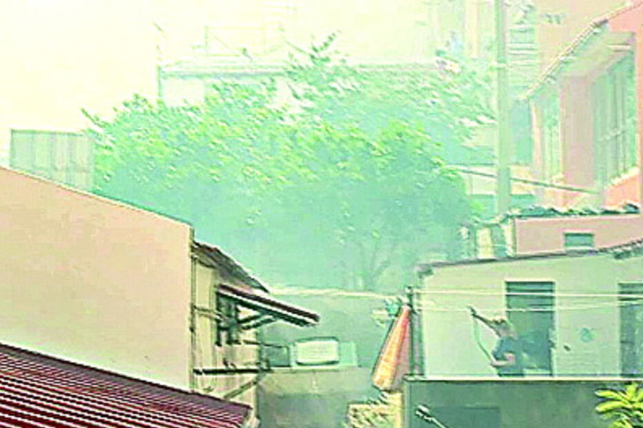 Casas chegaram a estar em risco