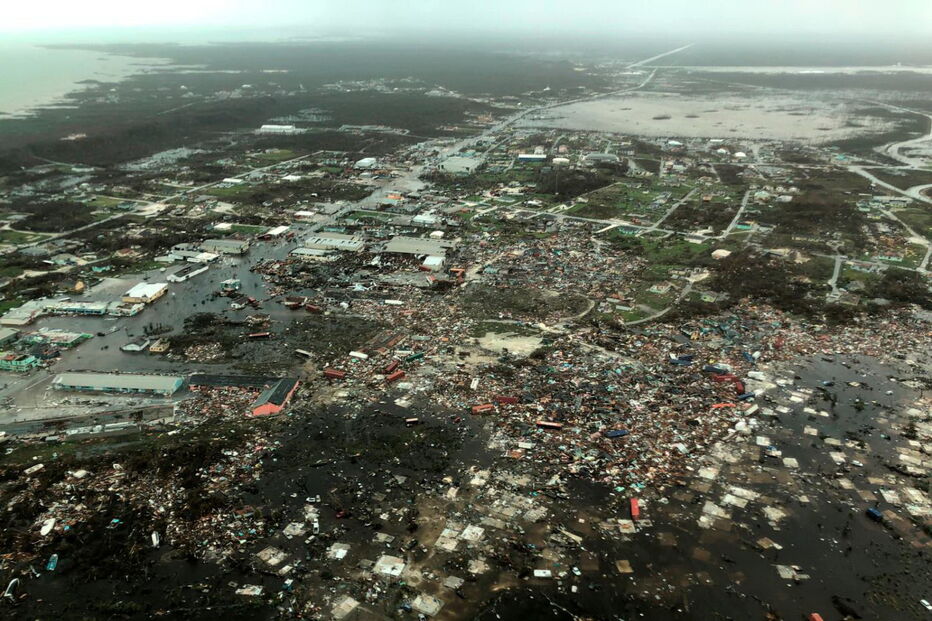 Devastação causada pelo furacão Dorian nas ilhas Ábaco