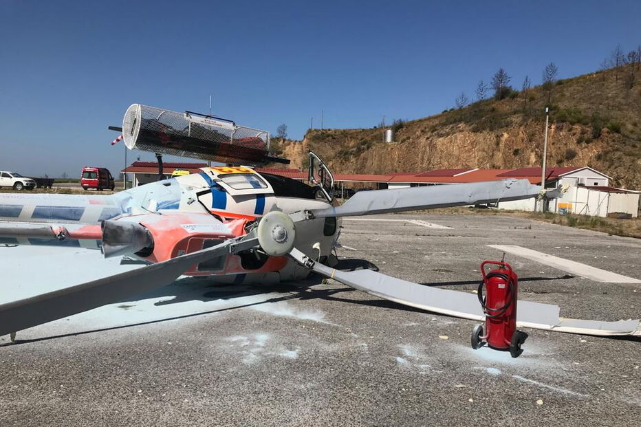 Helicóptero que caiu na Pampilhosa da Serra	