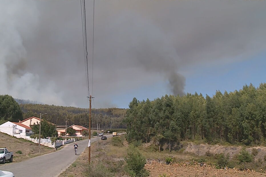 Chamas consomem zona de mato Sobral de Monte Agraço