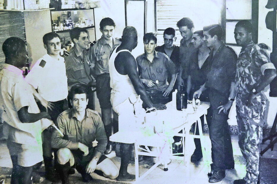 Albino Silva era maqueiro e ajudava o médico do batalhão na enfermaria