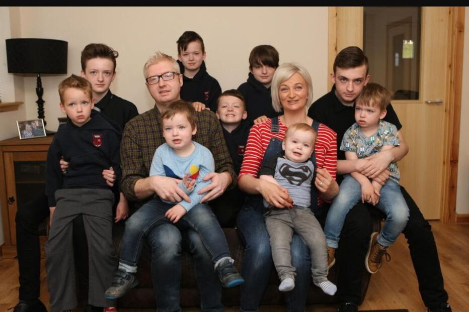 Alexis Brett com a família