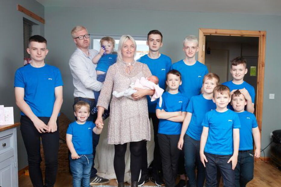 Alexis Brett com a família