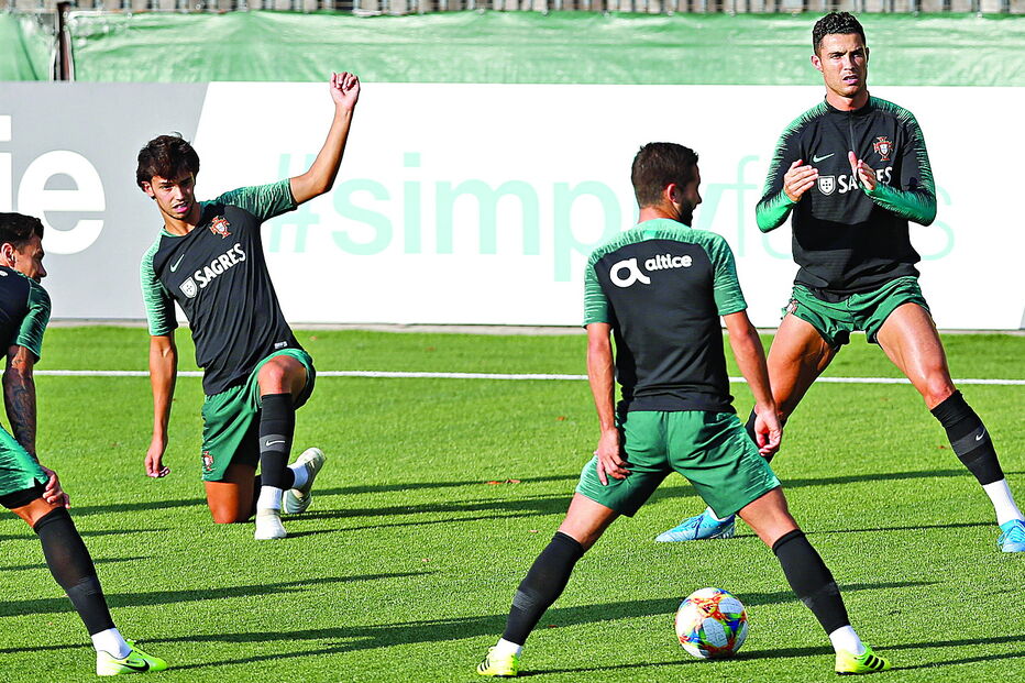 Treino da Seleção Nacional