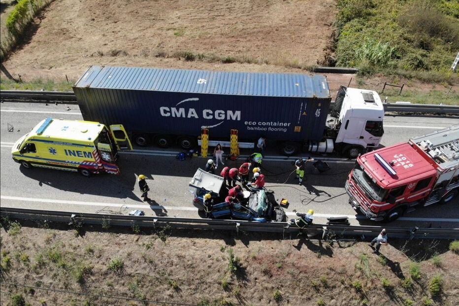 Acidente no IC8 em Avelar