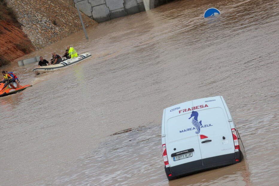  Sobe para cinco o número de mortes causadas pelas chuvas fortes em Espanha