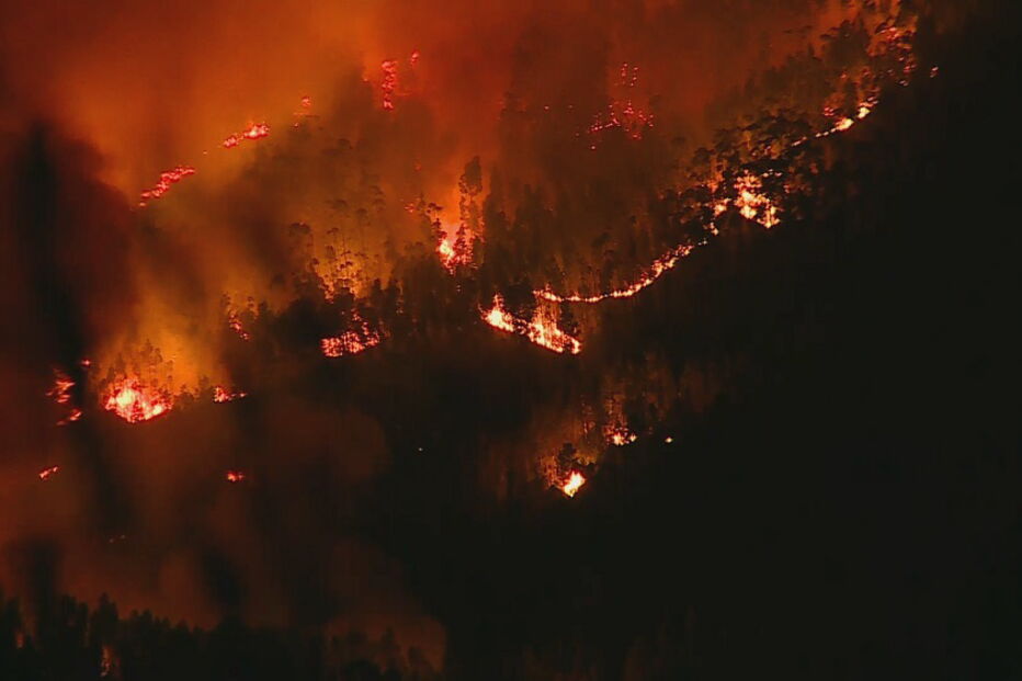 Incêndio descontrolado em Miranda do Corvo
