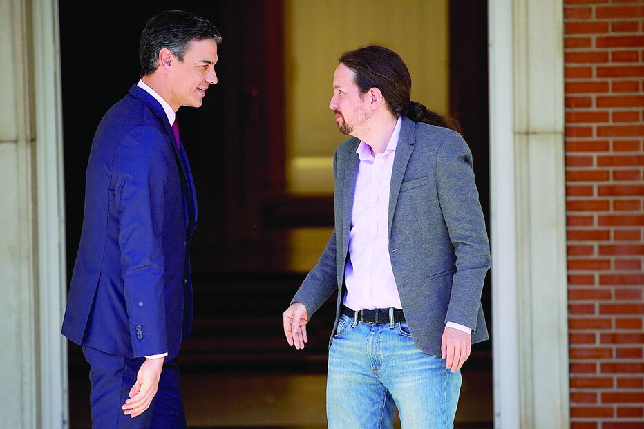 Pedro Sánchez e Pablo Iglesias