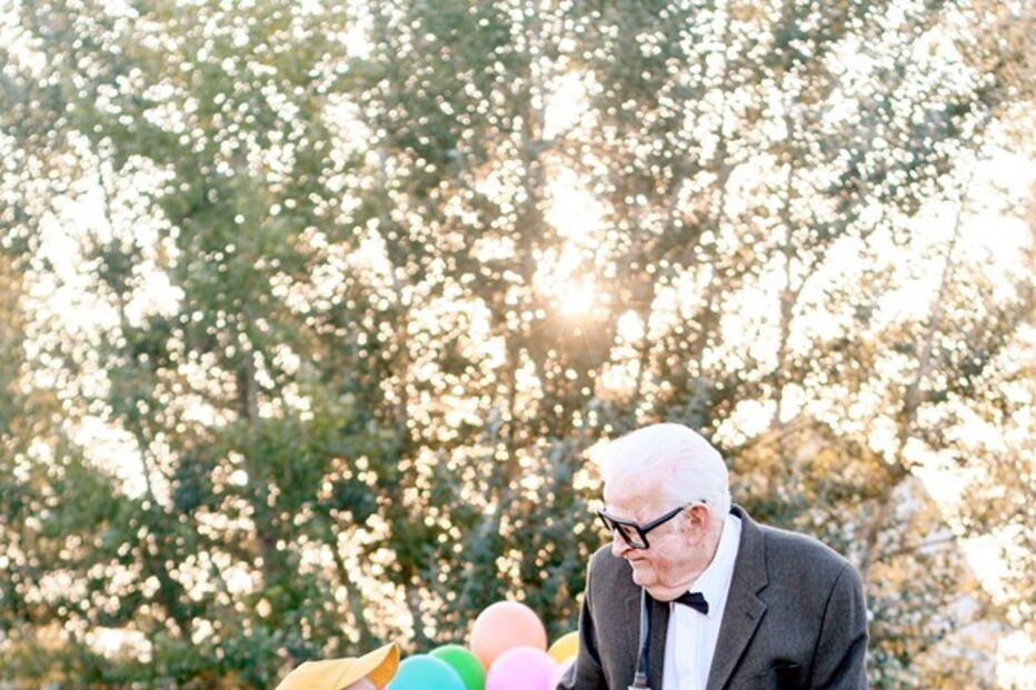 Elijah com o bisavô