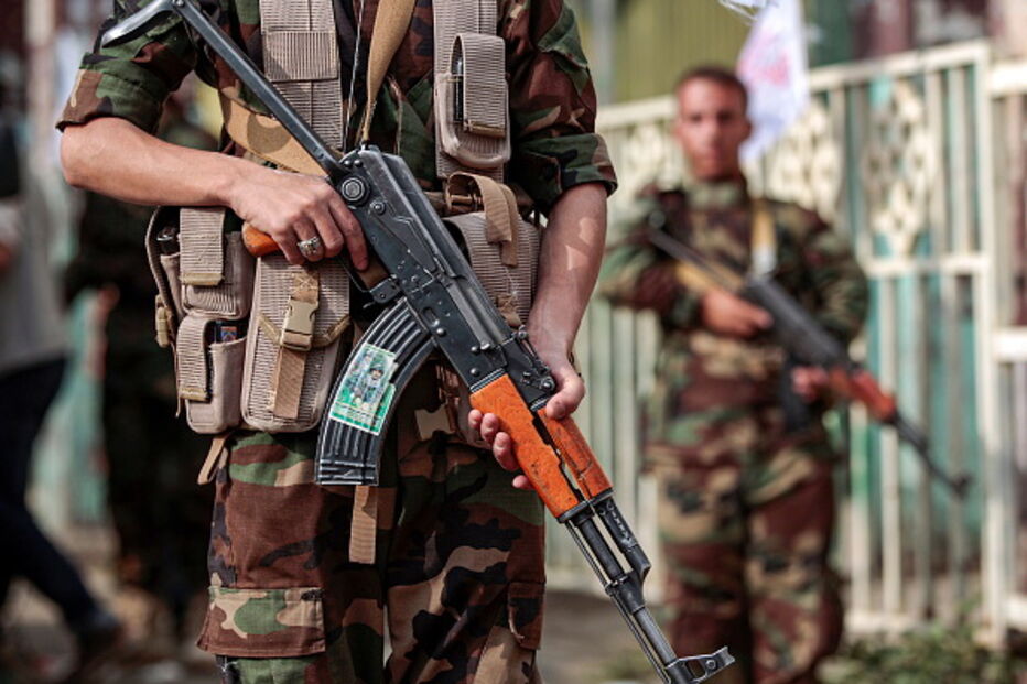 Combatente leal aos rebeldes Houthis
