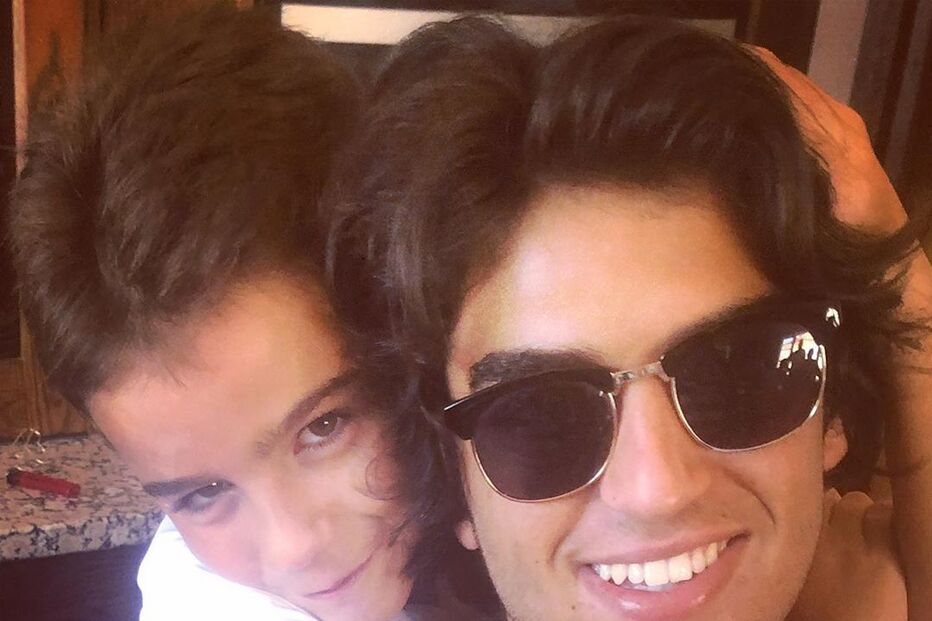 Os filhos de Katia Aveiro: Rodrigo e Dinis