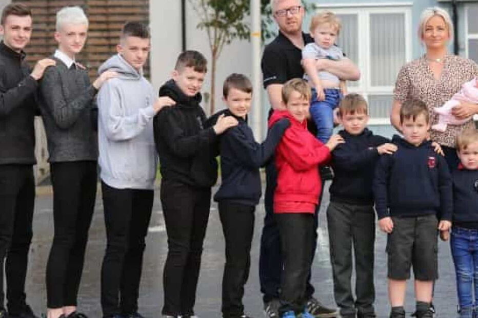 Alexis Brett com a família