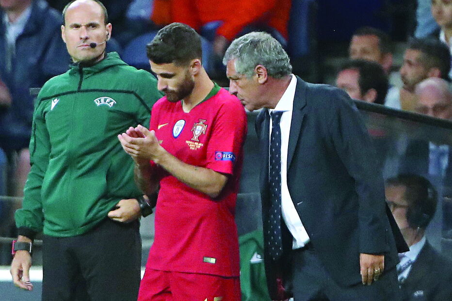 Rafa e Fernando Santos