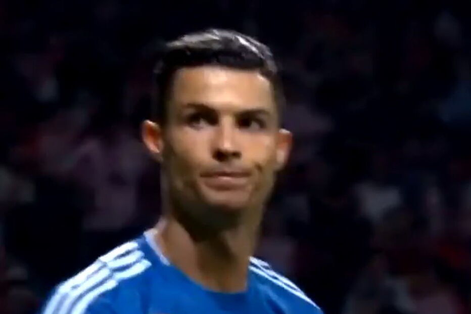 Gesto 'polémico' de Ronaldo durante o jogo com o Atlético de Madrid 