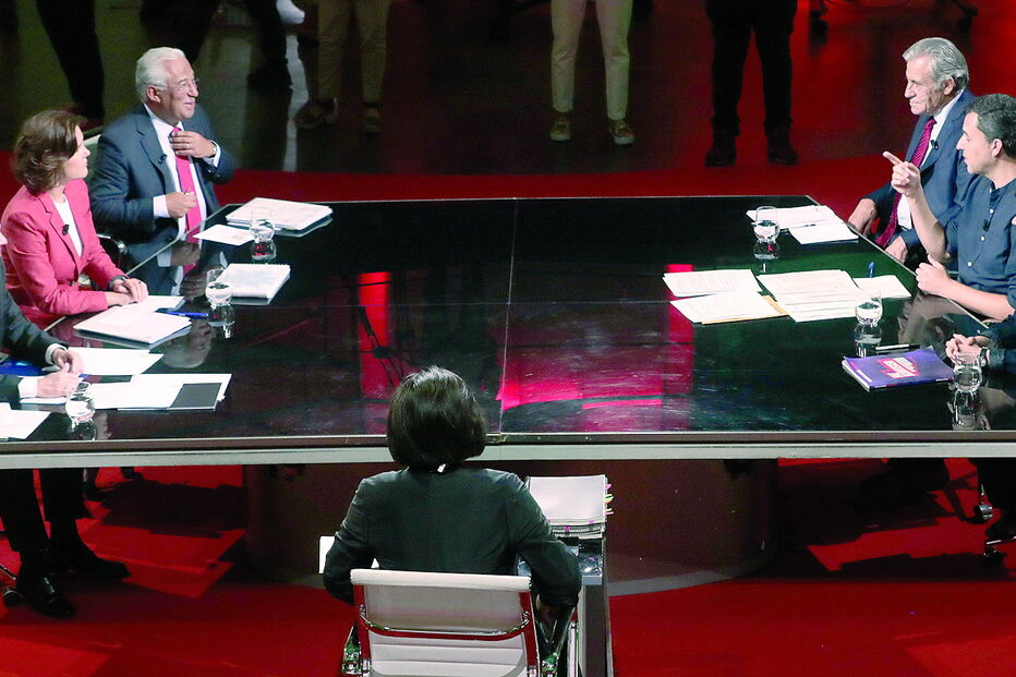 Foi o único debate televisivo que colocou frente a frente líderes dos seis partidos com assento parlamentar. Já não acontecia há 14 anos um debate com todos     