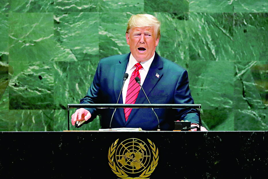 Trump condenou o globalismo e disse que o nacionalismo é via de paz