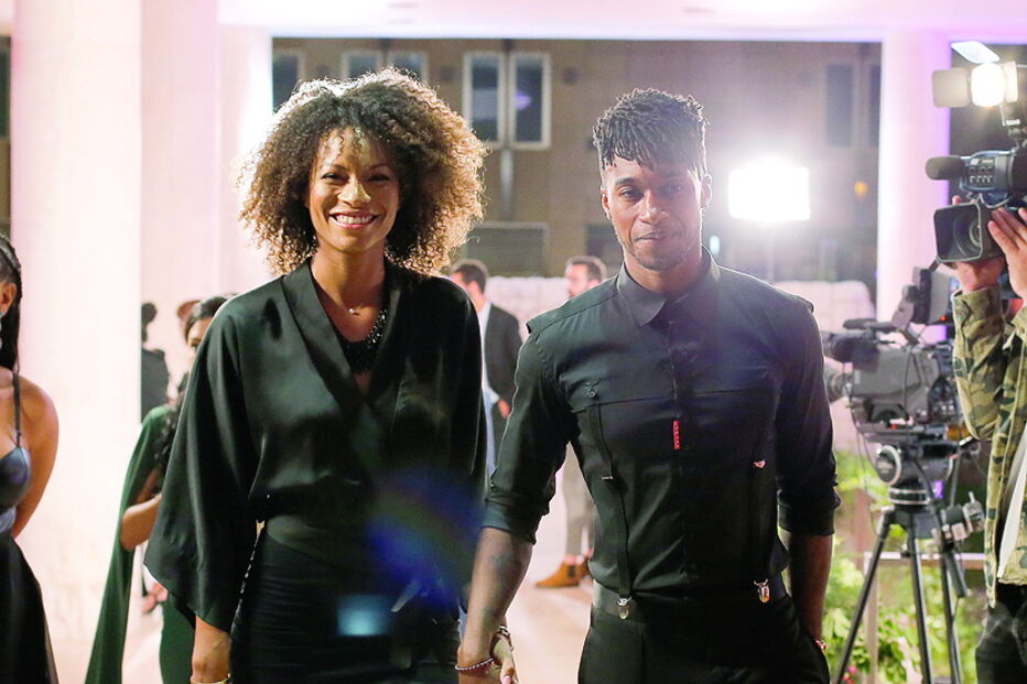 Yannick Djaló com a namorada, Daisy Gonçalves