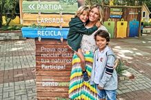 Pimpinha Jardim com os filhos: Raúl e Francisco