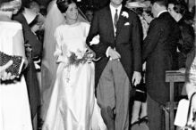 Dia do casamento com Maria José (Maria Roma) na Igreja de Sintra 