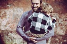 Diogo Amaral e o filho Mateus 