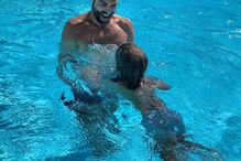 Diogo Amaral e o filho Mateus 