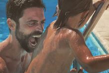 Diogo Amaral e o filho Mateus 