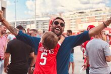 Diogo Amaral e o filho Mateus 