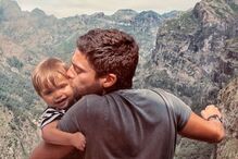 Diogo Amaral e o filho Mateus 