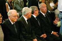 O antigo Presidente da República Jorge Sampaio com Marcelo