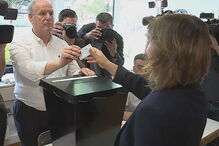 Catarina Martins, do BE, votou em Vila Nova de Gaia