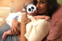 Rita Pereira e o filho Lonô