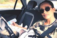 Rita Pereira e o filho Lonô