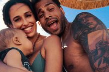 Rita Pereira, Guillaume Lalung e o filho, Lonô