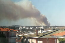 Incêndio na Serra da Carregueira, em Sintra