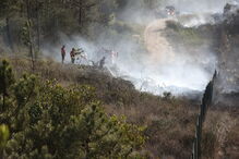 Incêndio na Serra da Carregueira, em Sintra