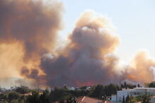 Incêndio na Carregueira, em Sintra