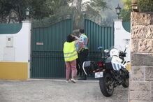 Casas a serem evacuadas em Venda Seca, Sintra