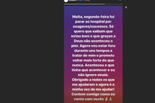 Rapper Profjam explica aos seguidores motivo de ida ao hospital