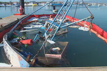 Barco de pesca foi ao fundo na ria de Alvor