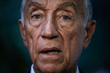 Marcelo durante a visita à Estufa Fria, em Lisboa