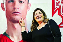 Dolores estive em Alvalade para apoiar o craque português