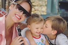 Nuria Madruga em família