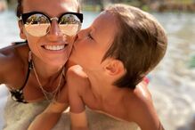 Nuria Madruga em família