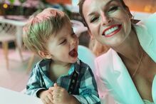 Nuria Madruga em família