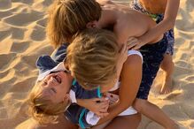 Nuria Madruga em família