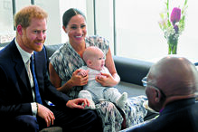 Harry e Meghan foram pais de Archie em Maio