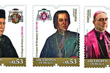 Os três selos, de 53 cêntimos, são apresentados em Braga, Lisboa, Porto e Ponta Delgada 