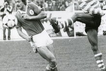 Rui Jordão num jogo contra o Benfica